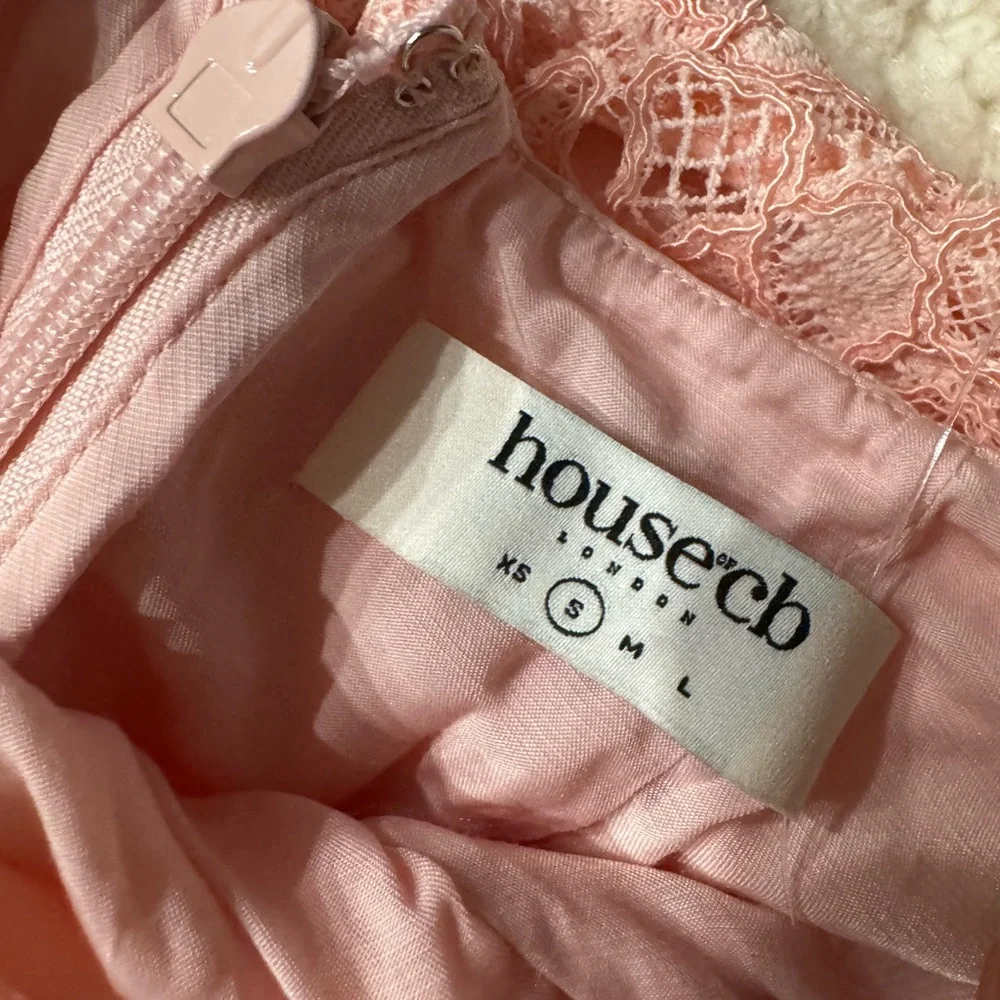 Blush Lace Sweetheart Mini Dress đ¸ - Picture 5 of 9